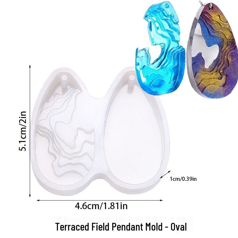 DIY Ocean Style Epoxy Crystal Necklace Pendant Mold