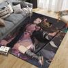 Demon Slayer Main Quest Square Area Rug, Non-Slip Floor Mat for Bedroom, Perfect Gift for Demon Slayer Fans
