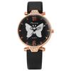 Butterfly Watch Cute Waterproof Analog Display Simple Fashion Leather Strap Quartz Watch for Commute School Girls Women Fashion Accessory - Birthday