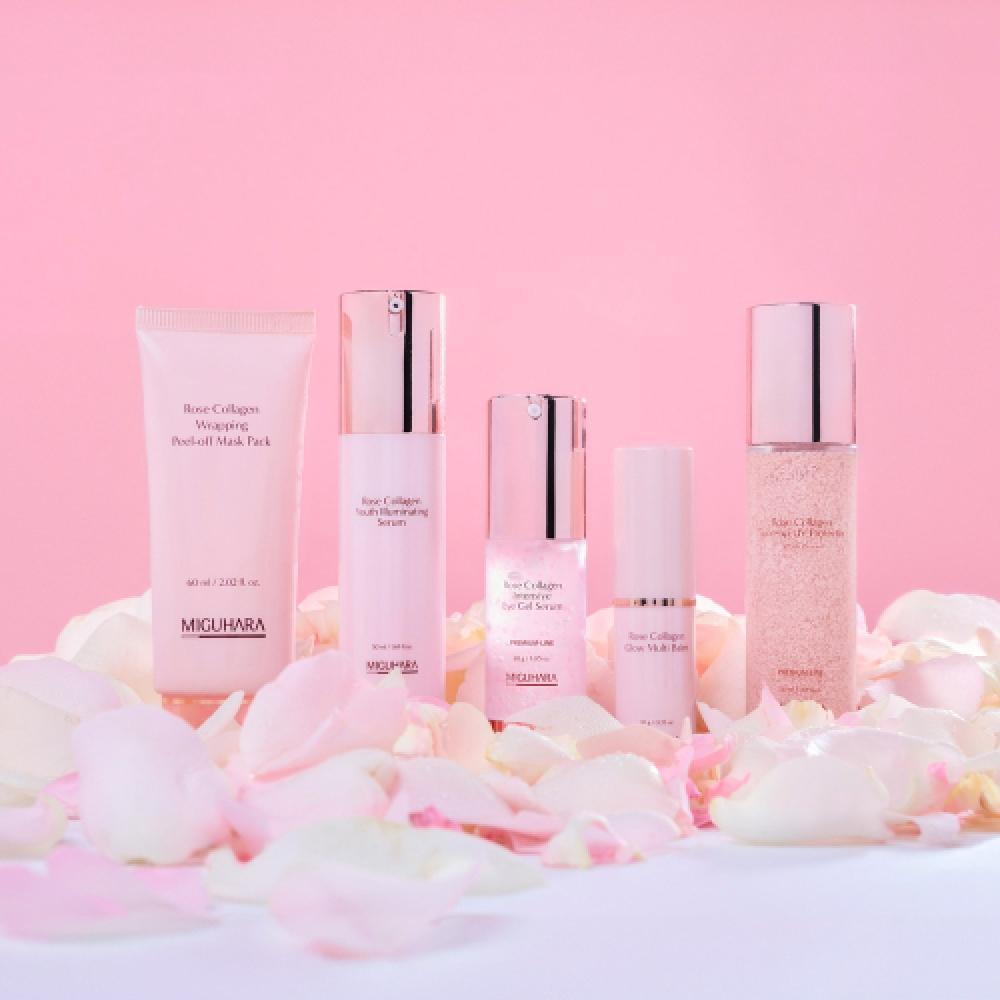 Miguhara Rose Kolagenová Zabalovací Slupovací Maska 60ml