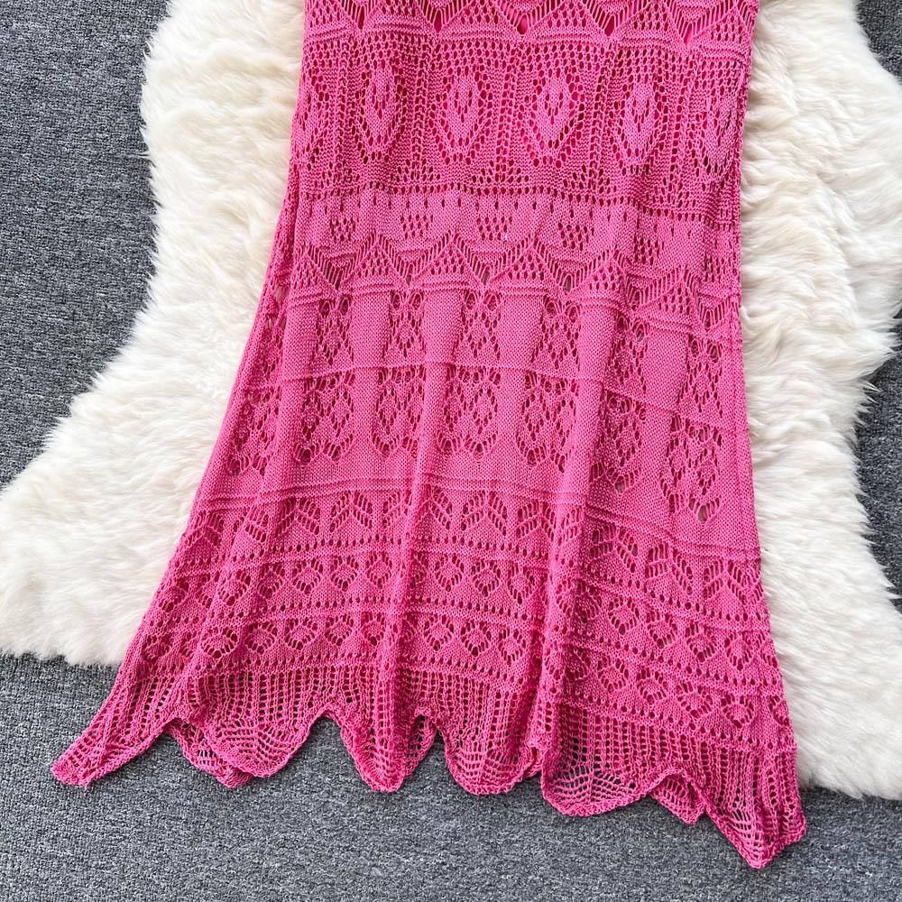 Autumn and Winter New Korean Medium-length Paragraph Elastic Hip Hook Flowers Wisp Niche Irregular Half-body Skirt