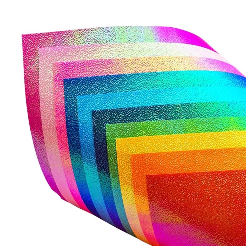50/100Pcs Multicolor Glittering Paper Sheet 15cm Metallic Craft Paper for Handmade Craft Gift Wrapping and Decoration