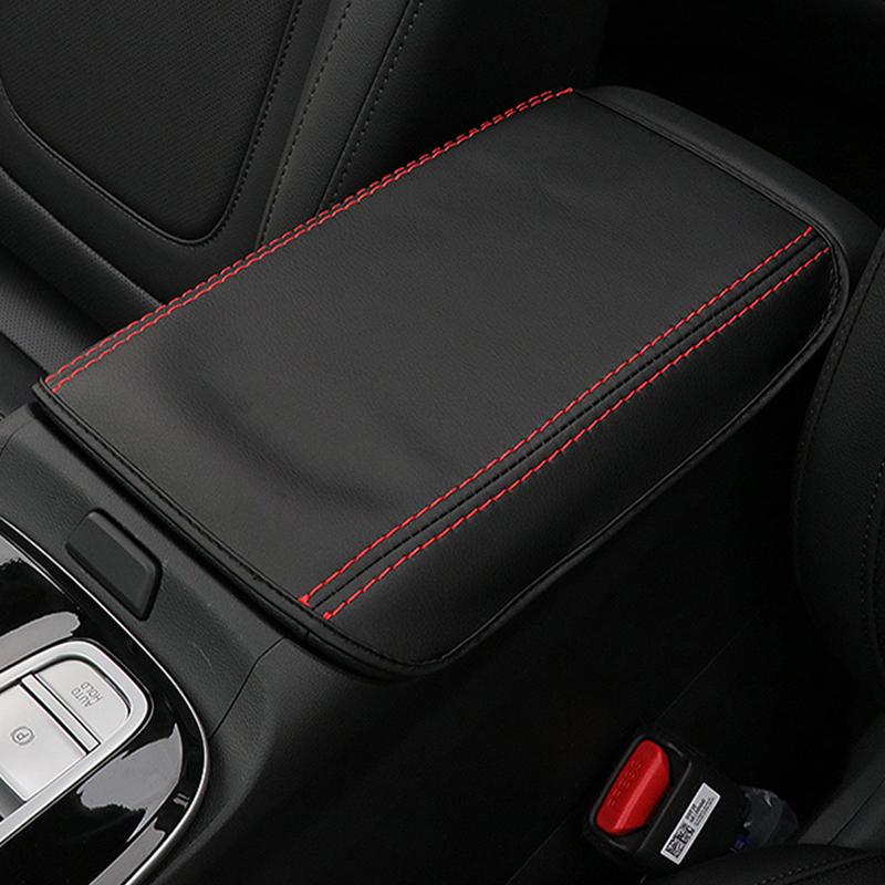 Car Leather Center Console Seat Box Pad Armrest Cover Protective Cover Case For Hyundai Tucson  2022 NX4 Hybrid