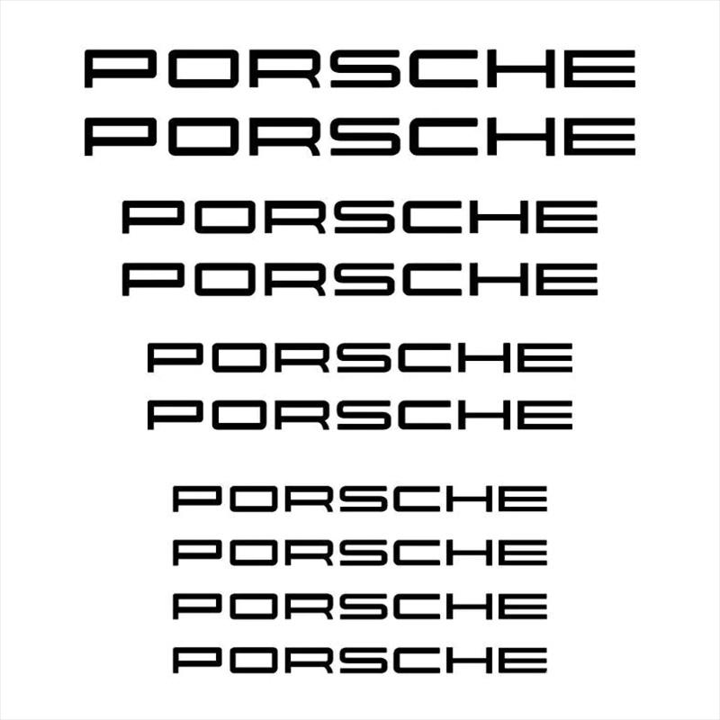 Car Brake Caliper Tire Rim Strips Decor Decal For Porsche Cayenne Panamera Macan 911 Taycan Boxster Cayman Car Wheel Hub Sticker
