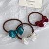 Ponytail Holder Bowknot Hair Rope Hair Bands Hair Rubber Bands Simple Acetic Acid Hair Tie  Girls