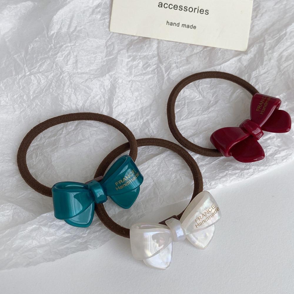 Hair Bands Acetic Acid Hair Tie Korean Style Acetate Bow Scrunchies Bowknot Hair Rope  Women