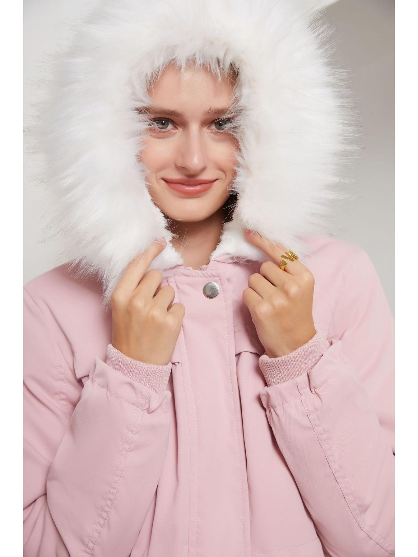 Пальто Parkers с капюшоном и воротником — фото 4