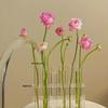 Glass Test Tube Vase – Creative Transparent Hydroponic Flower Stand for Balcony Ornaments