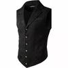 Men's Medieval Gothic Long Vest Costume for Halloween