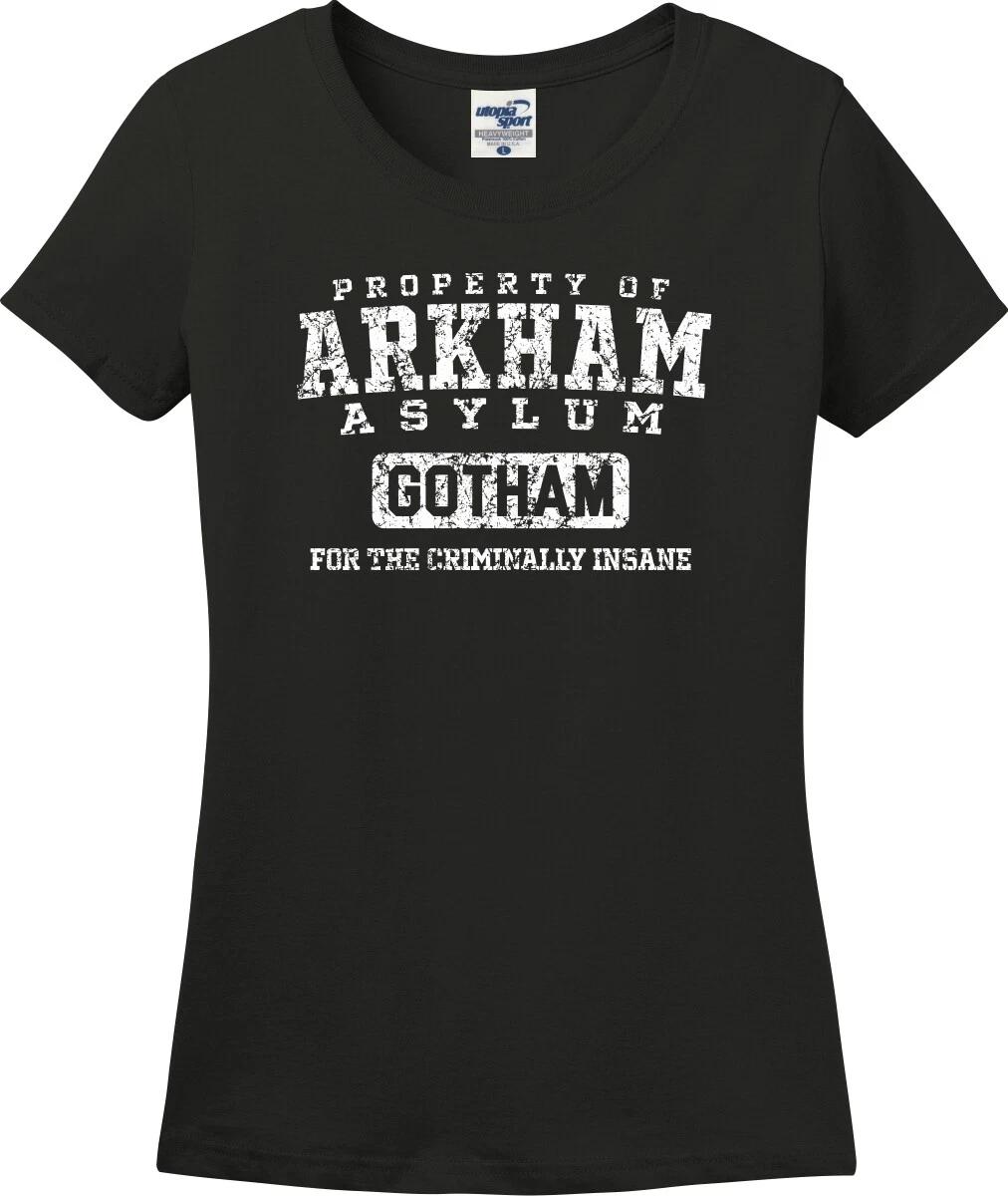 Property of Arkham Asylum Gotham Missy Fit Ladies T-Shirt (S-3X) XXL
