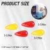 4Pcs Teardrop Marker Lights Lenses Compatible with Airstream,Shasta,and other vintage travel trailers,For Pathfinder #662 teardrop marker lights,ONLY