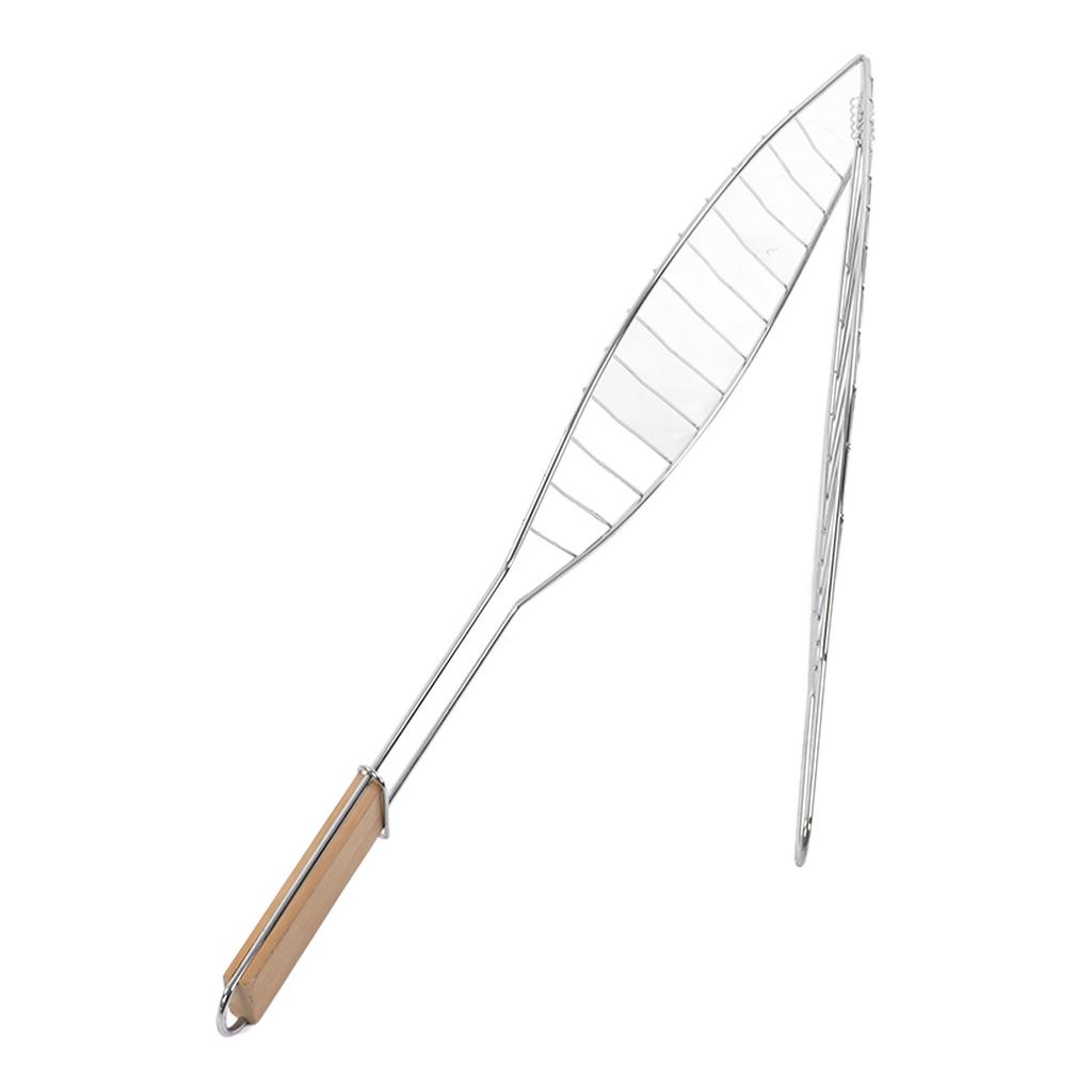 Stainless Steel Fish Grill Basket Compact Easy To Store Grilling Basket with Handle for Outdoor