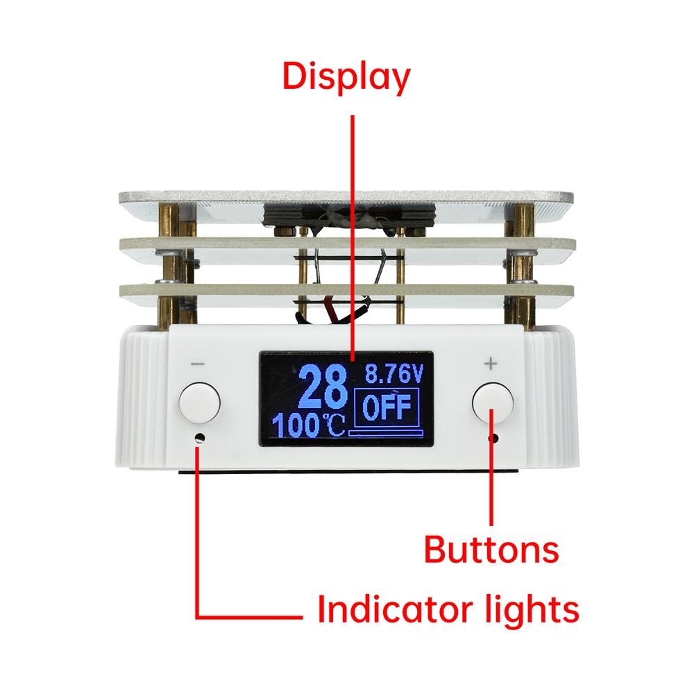 New Mini Adjustable Constant Temperature Heating Table Type-C Soldering Plate Heating Table Repair Tools Digital Display 65W 20V