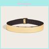 Hip Hop Damski Pasek z PVC z Metalową Klamrą do Modnego Trendy Casualowego Ubioru