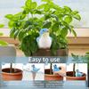 4Pcs Plant Self Watering Globes Bird Shaped Plant Watering Spikes Excellent Drainage Flower Pot Insert Garden Planter Decoration