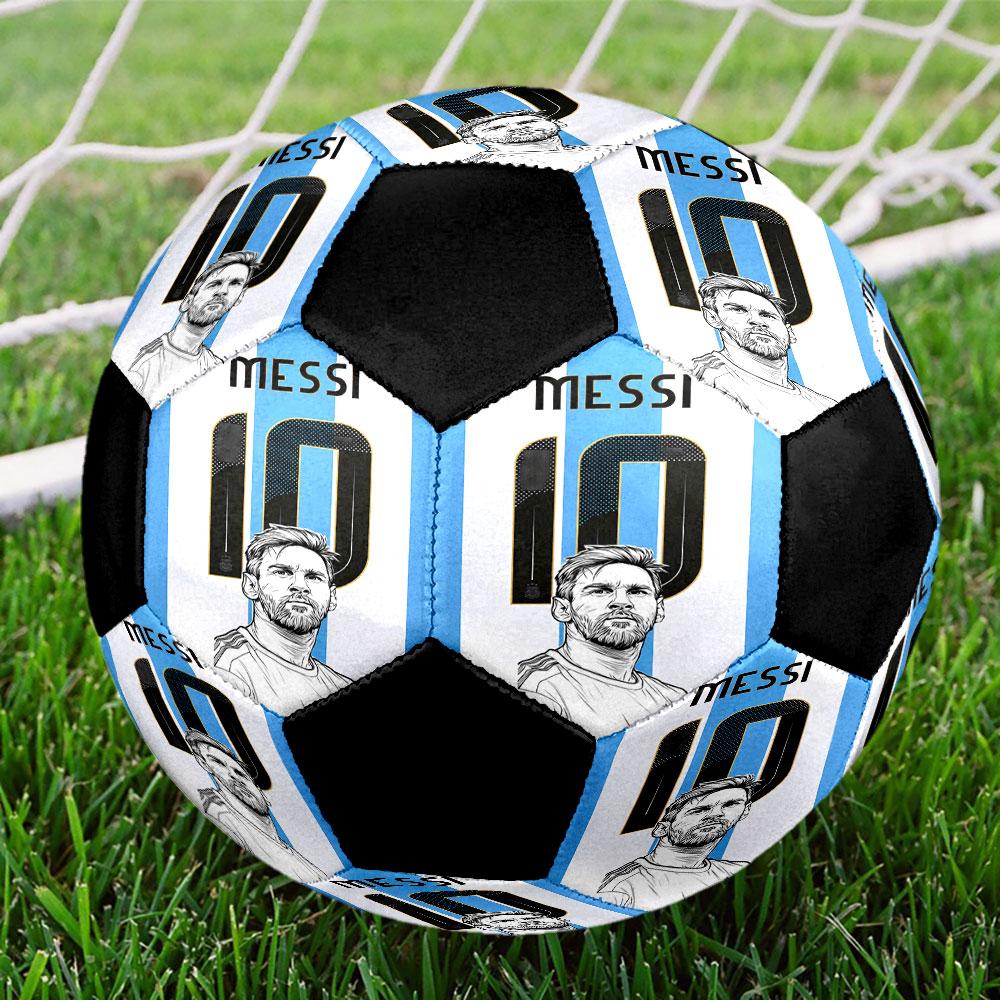 1pc Messi Soccer Ball Size 5 Indoor Soccer Ball Fashion Colorful Backyard Game - Great For Sports Fans Gift HE14