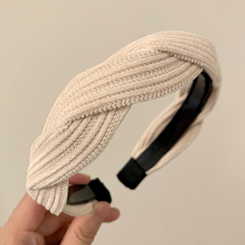 

Модные женские и девичьи мягкие плетеные флисовые повязки на голову с зубчиками, обручи для волос для леди, аксессуар для волос