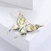 Blucome Charming Black Butterfly Brooches for Women Unisex Enamel Flying Insects Party Office Fashion Pin Gifts