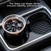 Car Cup Holder Coaster, Silicone Cars Coasters, Universal Non-Slip Car Interior Accessories 4 Pack Black (Black)