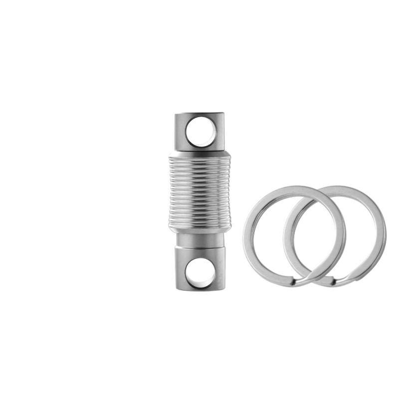 Titanium Alloy Rotating Ring Buckle Keychain Waist Belt Buckle Spring Lock Keyring Outdoor Tool EDC Unboxing Tool