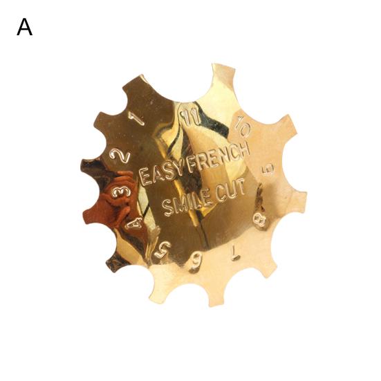 Nail Cutter Plate French Manicure Rust-Proof Stainless Steel Nail Art Manicure Edge Trimmer for Female