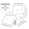 Split Back Design Recliner Sofa Covers Solid Color T Jacquard Cover New Armchair Cover