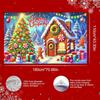 Gingerbread snowman Christmas tree background banner festive winter backdrop for parties photo background wall decoration