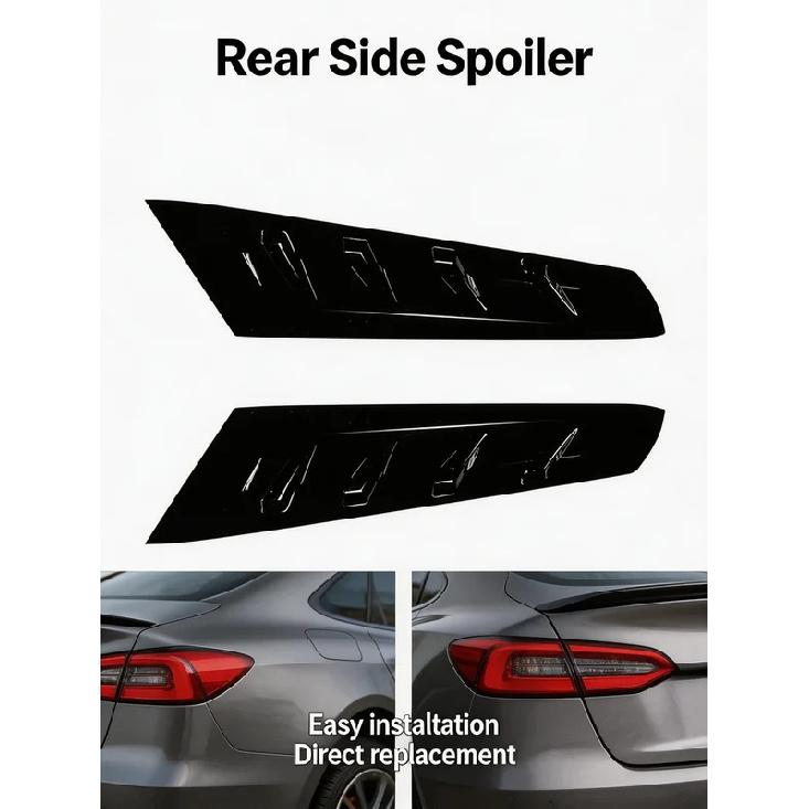 Car Rear Side Spoiler Car Rear Side Spoiler Plastic 2pcs + Rear Window Splitter Car Accessories Car Parts Automotive