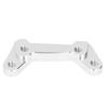 Motorrad Hinterradbremssatteladapter Aluminium mit Schrauben Ersatz für Vespa GTS GTV300Silber