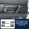 For BYD Shark 6, Carbon Fiber Pattern Center Console Gear Shift Frame Trim, Interior Anti‑Scratch Decorative Protective