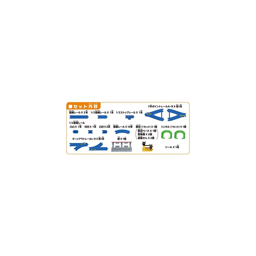 Takara Tomy Plarail Basic Track Set 10 Layouts Compatible Toy Train for Ages 3 and Up