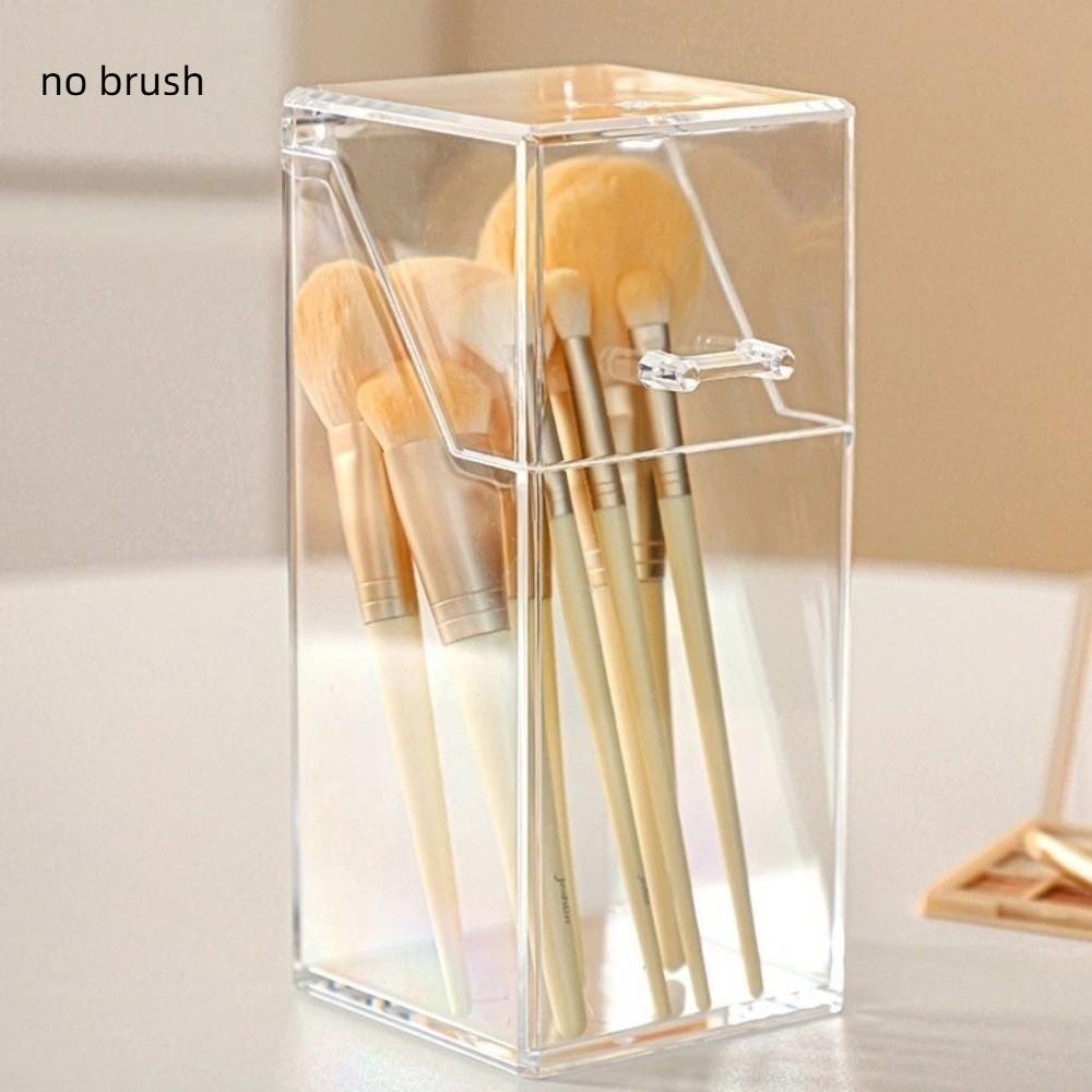 

Transparent Makeup Brush Storage Box Multifunctional Large Capacity Cosmetic Storage Rack Durable Desktop Organizer Gifts