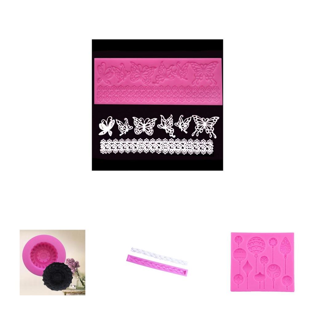 Premium Quality Dentelle Silicone Cake Mould For Elegant Sugar Paste Decoration