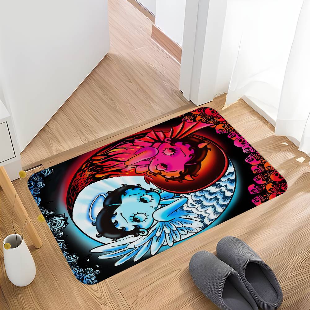 B-Betty Doll B-Boop Girl Kitchen Mat Cheaper Anti-slip Modern Living Room Balcony Printed Modern Home Decor 40cm x 60cm