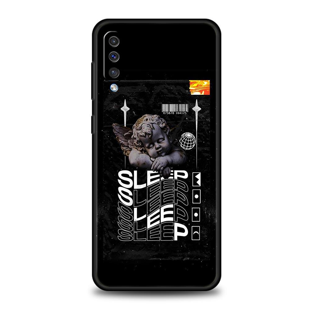Cartoon Statue Abstract Art Phone Case for Samsung Galaxy A56 A36 A26 A16 A34 A24 A42 A22 A20 A12 A40 A30 A10 5G Soft TPU Cover