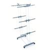 Laundry Drying Rack Multifunctional Movable 3 Layers Space Saving Foldable Clothes Horses Rack