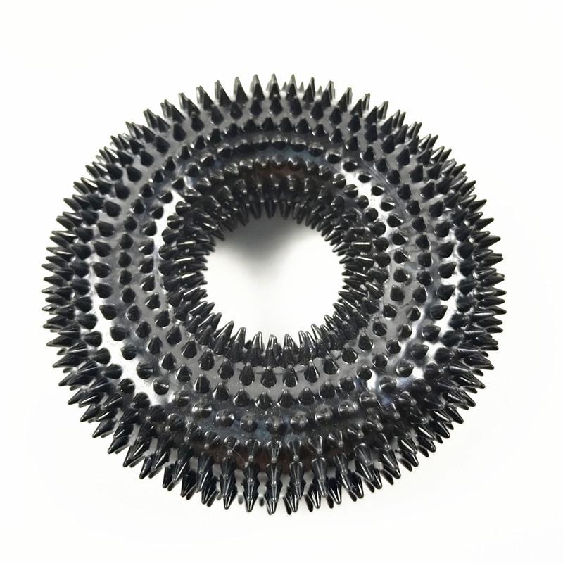 Durable Sound-producing Pet Toy Ball For Large Dogs Tpr Material Cleans Teeth Spike Design