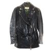 AKIRANAKA Horsehide Leather Double Riders Jacket 1 Black Women Used
