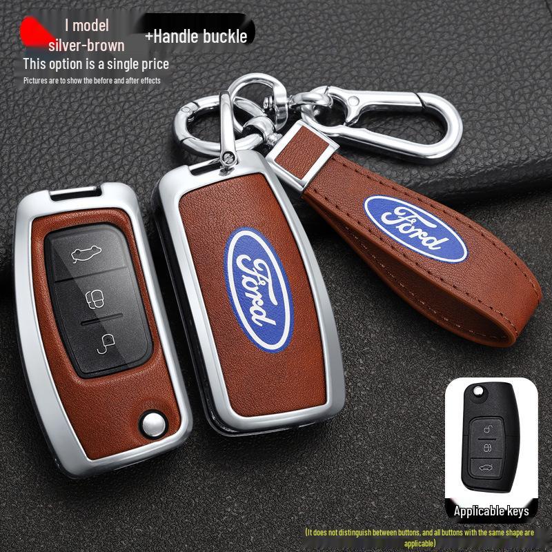 Key Case Cover Shell for Ford Fiesta, Focus (2009-2014), and 17 Years Ecosport Models