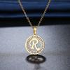 316L Stainless Steel 26 Letters A-Z Necklace NEW Crystal Rhinestone Necklaces for Women Wedding Valentine's Day Gifts