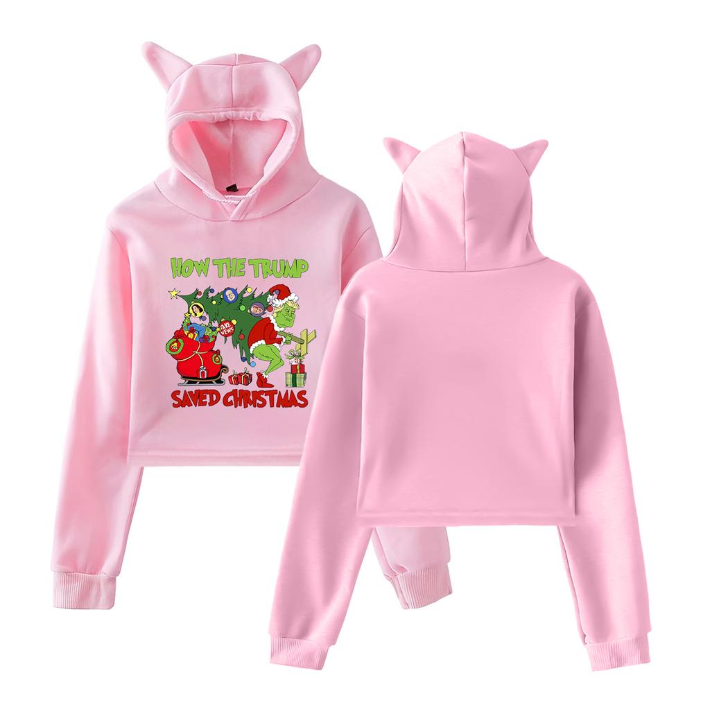 Women's Fashionable Casual Long Sleeve Hooded Printed Sweatshirt