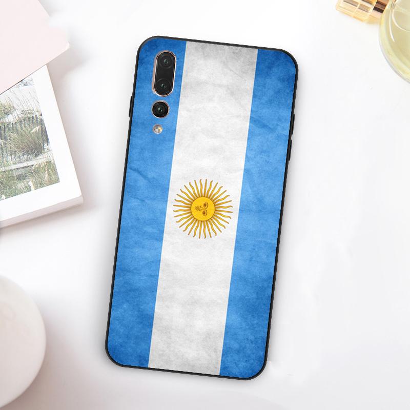Argentina Flag For Huawei Nova 11 10 9 SE Y70 Y60 Y90 Y61 Y91 Y73 Y72 12i 11i 8i P30 P40 Lite P60 Pro Case
