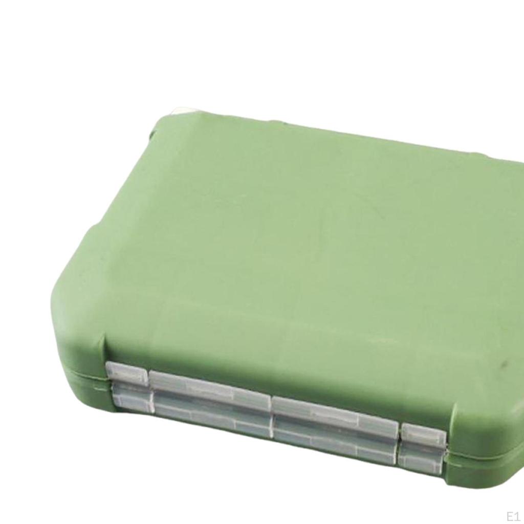 Fishing Tackle Box Hard Case Compartments Tool Organizer Compact Pins Storage Tray
