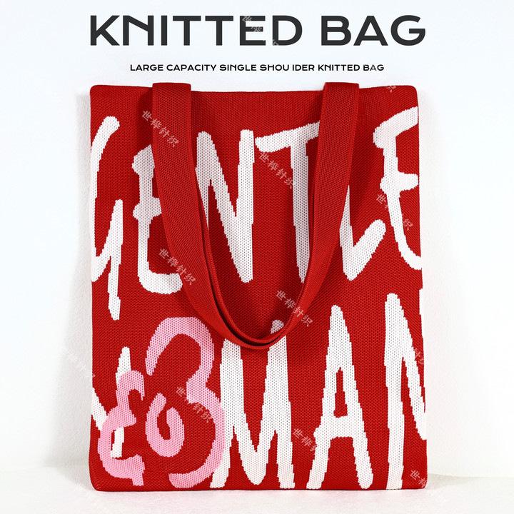 Вязаная сумка-тоут на плечо для женщин Большая вязаная крючком пляжная сумка Сумка-хобо Сумки Сумка-тоут Женская сетчатая вязаная сумка на плечо Эстетичная дорожная сумка-тоут