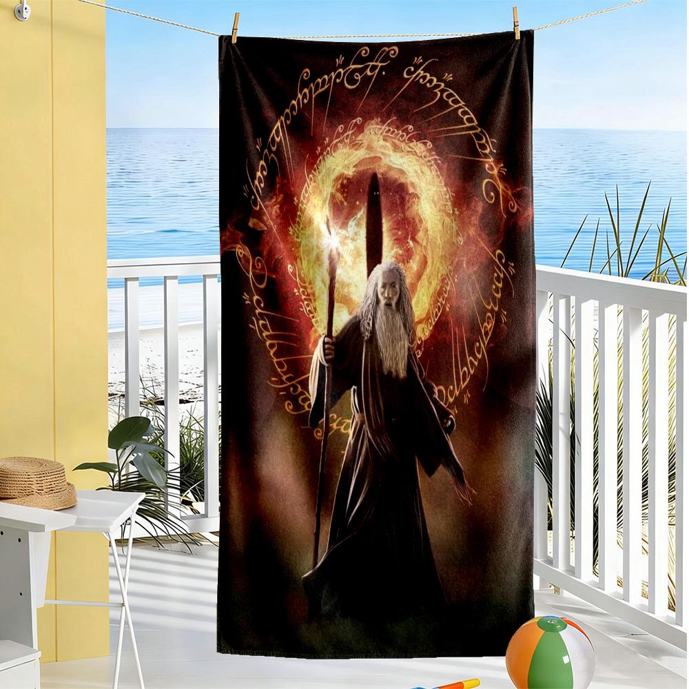 Lord Rings Beach Towel Quick-Dry Soft Microfiber Comfortable Lightweight