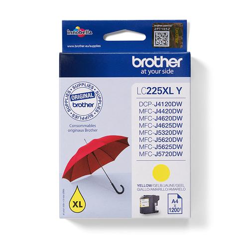 Brother Lc225Xly Ink Xl Yellow Original 1Pc.