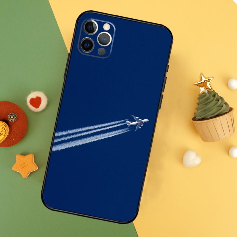 Airplane Plane Aircraft Phone Case For iPhone 17 17Air 16 15 14 13 11 12 Pro Max 12 13 Mini 16E Shockproof Cover