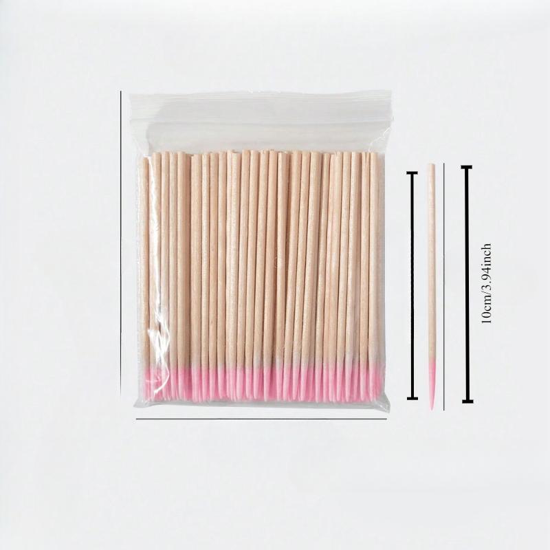 Unscented Cotton Swabs 10cm 3.94in with Precise Pointed Multi-purpose precision wooden swabs Gentle Make-up Removal, and Portable Nail Polish Remover