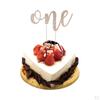 Crystal 1st Birthday Anniversary Cake Topper