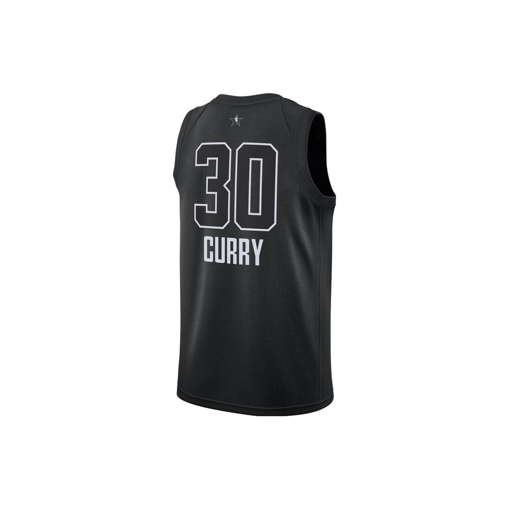 Jordan X NBA Stephen Curry Warriors #30 Logo Print Athletic Sweat-Wicking Tank Top Men Tops Black 928873-011